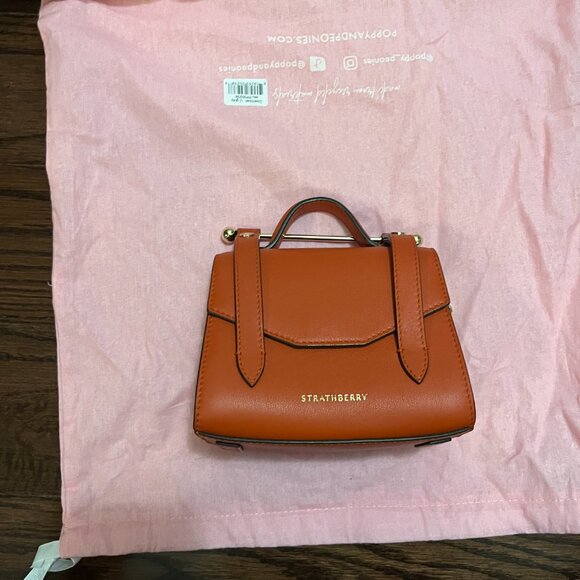 Strathberry Mini Bag in Orange - Picture 12 of 14
